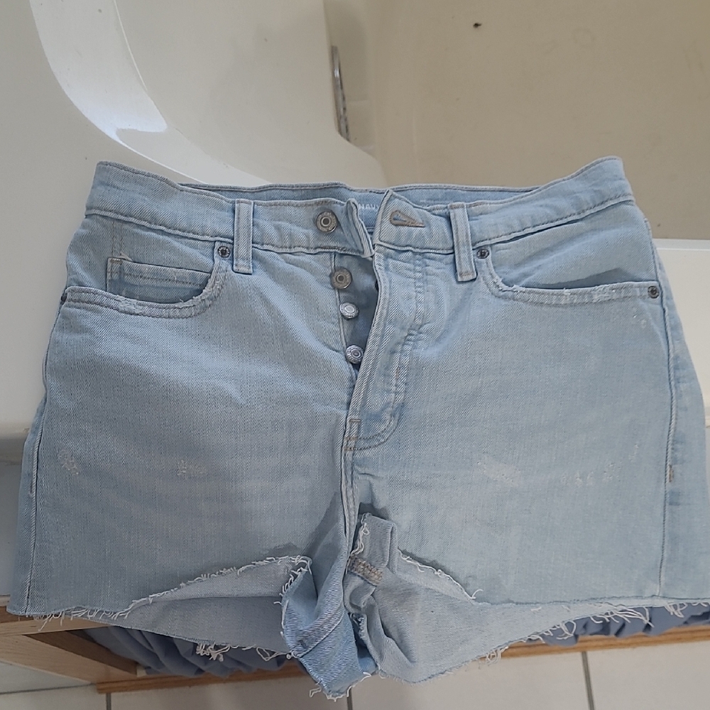 Light Blue Denim Women's Shorts